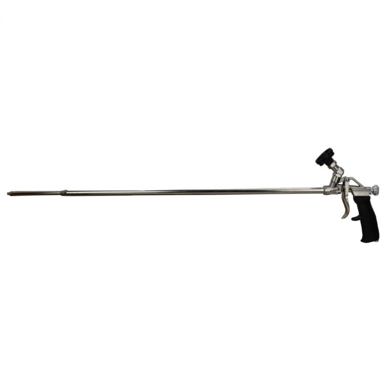 foam gun with rotated basket