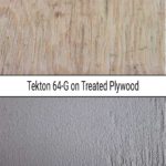 TK64 gray floor coating on plywood sample