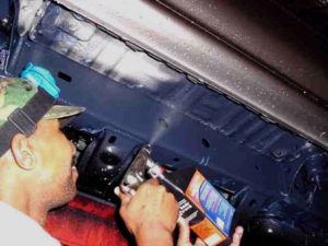 close up application of Total Coat HD