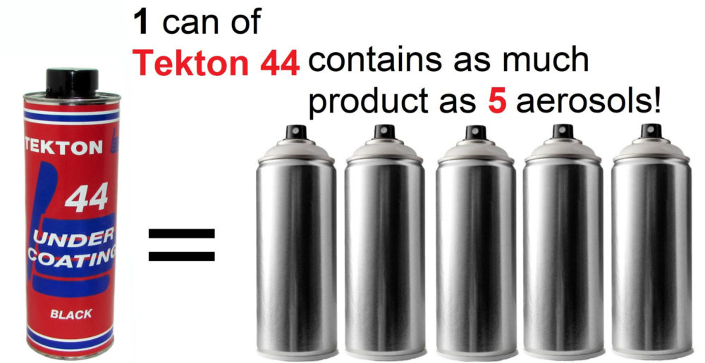 automotive undercoating vs aerosol cans